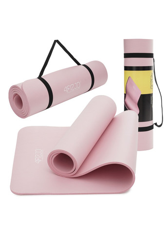 Коврик (мат) спортивный NBR 180 x 60 x 1.5 см для йоги и фитнеса Pink 4FIZJO 4fj0370 (275096406)