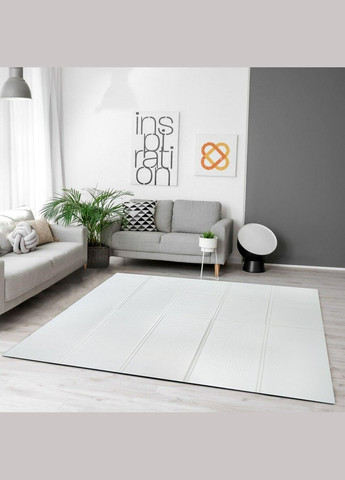 Дитячий складний термокилимок однотонний 2000х1500х10мм Білий (296) SW-00001188 Sticker Wall (329896134)