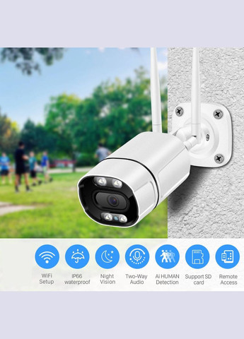 WiFi видеокамера XMT201 2Mp AI белая (1029) Besder (334888558)