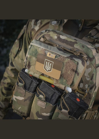 Нашивка прапор України з гербом (80х50 мм) Coyote/GID M-TAC (315339214)