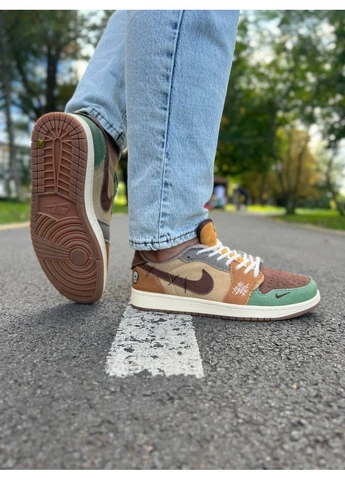 Цветные демисезонные кроссовки мужские nike air jordan retro 1 low og zion williamson voodoo найк аир джордан No Brand