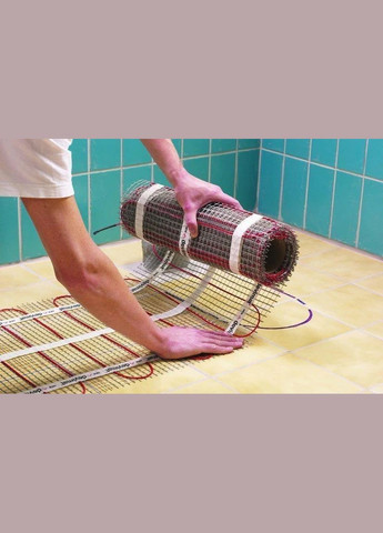 Нагрівальний мат підвищеної потужності DEVImat 200T (DTIF-200) 215Вт 1,05 кв.м двожильна екранована з тефлоновою ізоляціє (5063) devi (318409090)