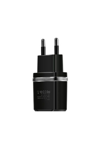 Мережевий зарядний пристрій dual USB charger Black (6957531063094) Hoco C12 Smart (372686913)