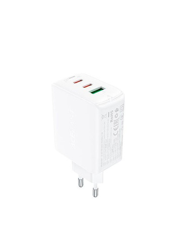Зарядний пристрій GaN A41 3 виходи 2TypeC і 1 USB 65 W біле Acefast (293345351)