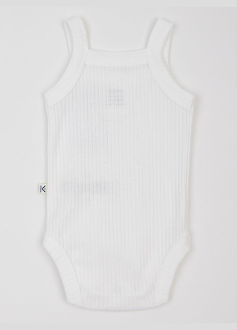 Боди-майка детская белая с пуговицами фактурная KRAKO (322720058)
