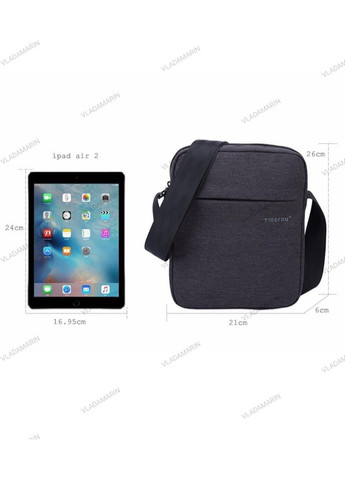 Мужская сумка через плечо, молодежная городская сумка(планшет до 9,6") темно Tigernu (370639488)