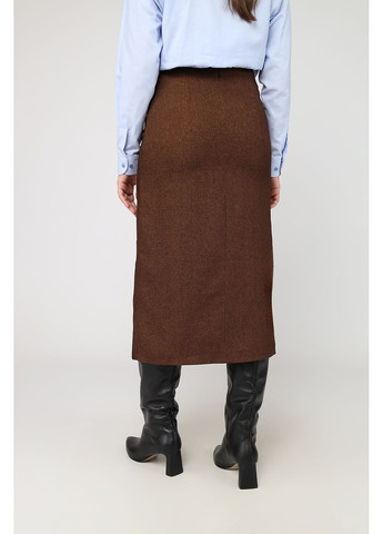 Спідниця пряма жіноча колір коричневий CB-00286462 Yuki (368824123)