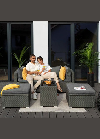 Комплект садовой мебели Alzano серый Di Volio (303126708)