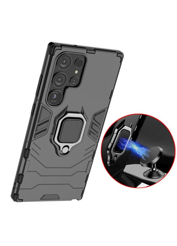 Чехол бампер Ring Armor для Samsung Galaxy S23 Ultra (SM-S918) - Black Primolux (268025309)