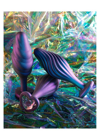 Волнистая анальная пробка Anal Adventures Matrix со стимулирующим дизайном, фиолетовая Blush (328961239)