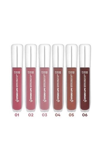 Зволожувальний блиск для губ Hydro Lips 06 Коричневий Parisa Cosmetics (352743221)