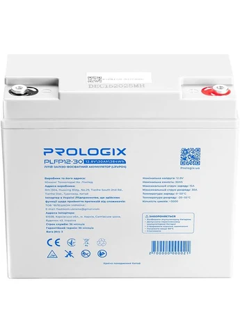 Акумулятор 12.8V 30AH (PLFP12-30) Prologix (389737161)