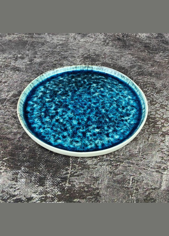 Тарілка Тотем JM-1534-Т 27 см блакитна Olens (347229495)