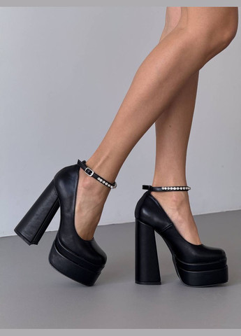 No Brand Туфлі чорний з, — (329609784)