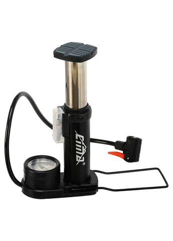 Насос ножной портативный универсальный с манометром FB-8696 (алюминий, пластик, l-17см) SP-Sport (361440050)