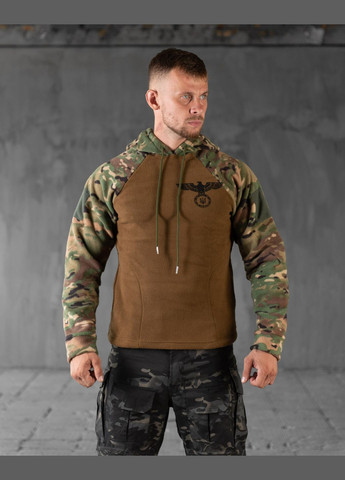 Тактическая кофта на флисе Орел койот+мультикам No Brand (305589609)