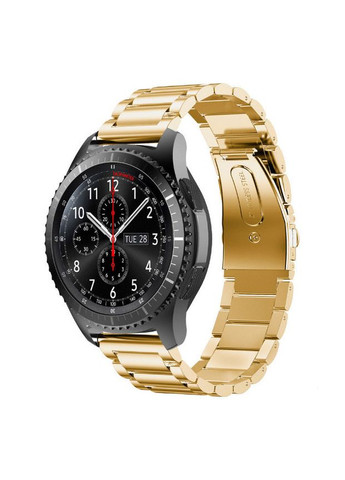Металлический ремешок для часов Samsung Gear S3 Classic SMR770/Frontier RM-760 - Gold Primo (266341199)