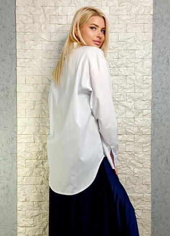 Сорочка di classe зі стрейч котону подовжена (336999415)