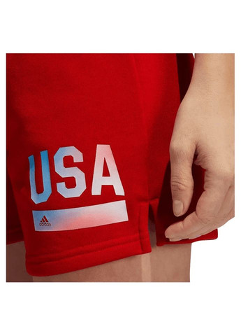 Жіночі шорти, Americana на шнурках, червоні, розмір M adidas slim fit (370442697)