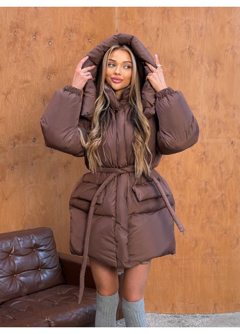 Коричнева куртка prada колір шоколад milirud