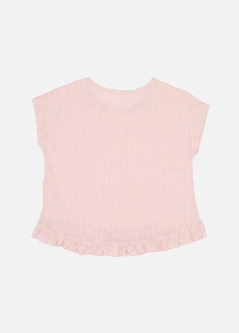 Светло-розовая пижама с шортами для девочки цвет пудровый цб-00276623 Бома