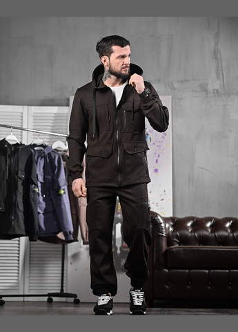 Стильний спортивний костюм чоловічий коричневий Stone Island (326990257)