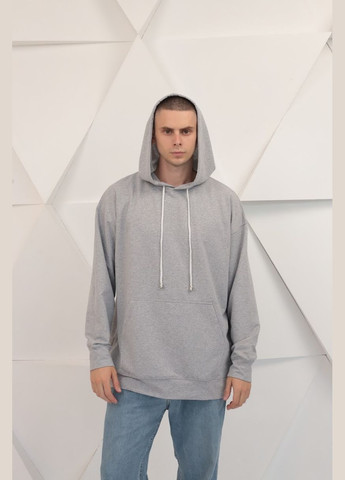 Сірий демісезонний худі чоловічий hc (h001-8363-057) No Brand