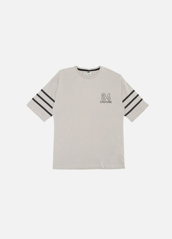 Серая летняя футболка с коротким рукавом для мальчика цвет серый цб-00242377 Beneti