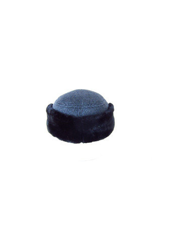 Кепка немка зимова на флісі з вухами чорного кольору DAVANI 54002 No Brand кепка немка (315630586)