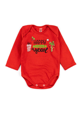 Красный демисезонный комплект для новорожденных с начесом dexter`s боди брюки шапочка christmas tree dexter's