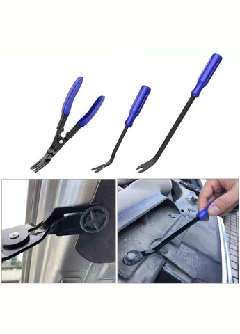 Набір автомобільних знімачів 19 в 1 інструменти для розбирання салону в чохлі, синій (R051378) Bluefield (322503435)