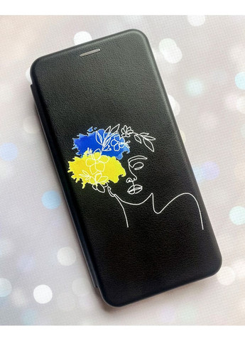 Чохол-книжка з малюнком для Samsung Galaxy A05s (A057) Чорний:: Українка Арт (принт 3) G-Case (355390092)