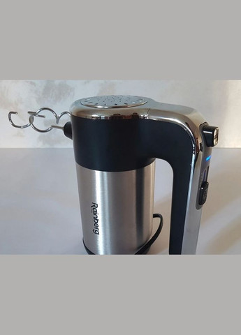 Занурювальний ручний міксер RB-1012 600 Вт з насадкою для тесту 5 швидкостей Rainberg (350349704)