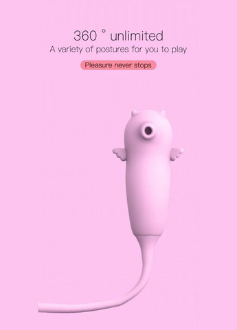 Подвійний вібратор з вакуумною стимуляцією Viola з пульсацією та підігрівом, рожевий No Brand (303889488)