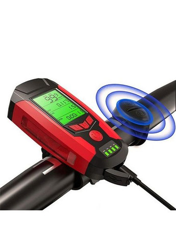 Фонарь велосипедный на батарейках AS0808-XPG+2LED(yellow)+2COB(red), Освещение WJ-827 для велосипеда Bailong (365654605)