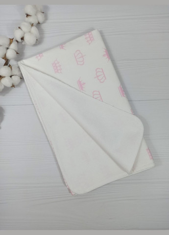 Пелюшка дитяча непромокаюча a.l.babybox Корони 50x80 см Білий No Brand (308752147)