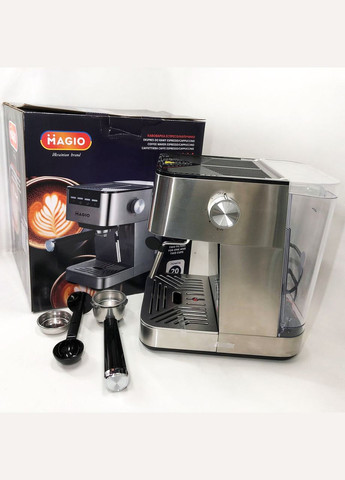 Кофеварка рожковая MG-453 960 Вт, кофеварка с возможностью приготовления эспрессо, кофемашина латте Magio (364665731)