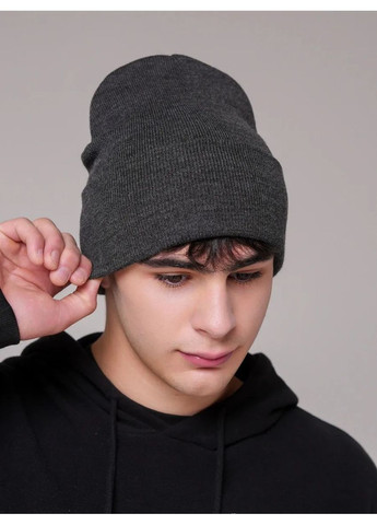 Молодіжна двошарова шапка біні лонг No Brand Шапка біні лонг лопата (362411568)