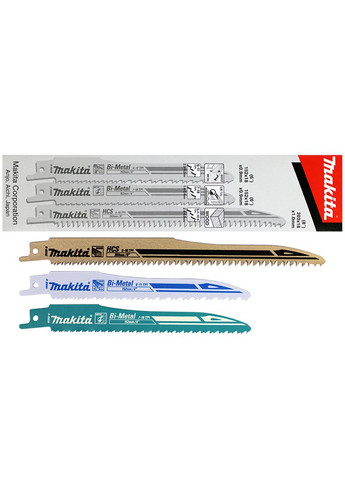 Пильное полотно BiM/HCS B-13677 (152, 203 мм, 3 шт) для сабельных пил (7537) Makita (295038905)