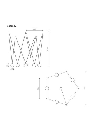 Люстра 10355 Sling V G9 5x12W IP20 Чорна (10355) Nowodvorski (318524532)