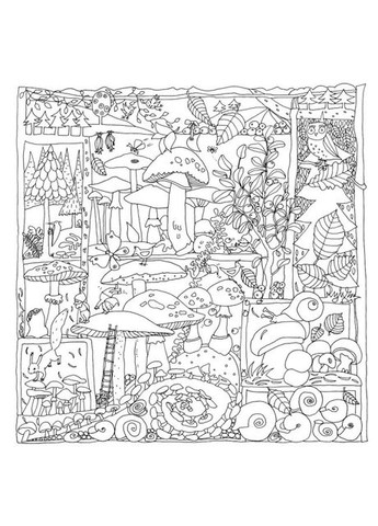 Розмальовка - антистрес Таємниці мальовничих світів / Ангеліка Штубнер Жорж (332665832)