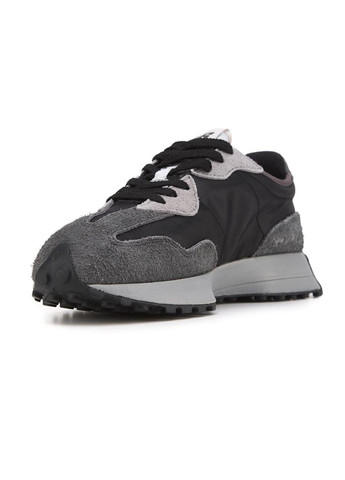 Сірі Осінні кросівки чоловічі new balance 327 black grey 2.0 нью беланс 327 No Brand