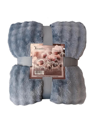 Плед Рельєфний Атлантида VS-PR-4400A 200х220 см синій Versailles (364102567)