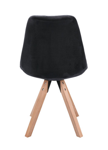 Стул Saida в скандинавском стиле с деревянными ножками черный Jumi (301538984)