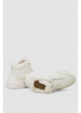 Кросівки жіночі зимові на хутрі, колір бежевий, 248RDM07 Ager білі всесезони (369973480)