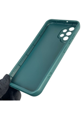 Чохол силіконовий Soft Touch з 3D принтом Майнкрафт для Galaxy A32 4G (SM-A325F) темно-зелений (Повний захист камери) Samsung (373424608)