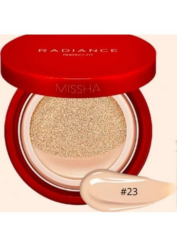 Ультрастойкий кушон 23 Radiance Perfect-fit Cushion SPF 50+ PA+++ 23 Sand, 15 г MISSHA (366220240)