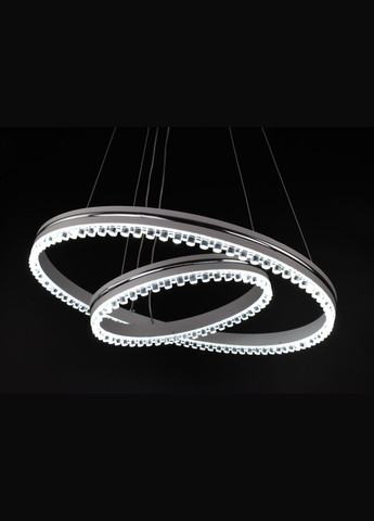 Люстра світлодіодна підвісна LED світильник для квартири на стелю лед з пультом 26057 Білий 40-120х50х50 см. Sunnysky (364767487)