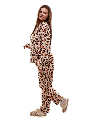 Бежевая пижама женская Lumo