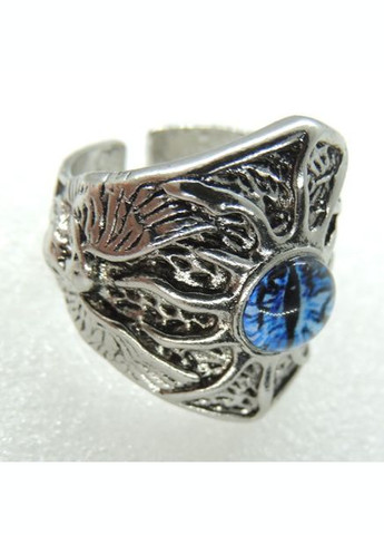 Кольцо мужское байкерское готическое перстень в виде синего глаза размер регулируемый Fashion Jewelry (292861942)